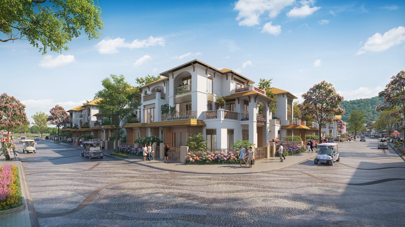 Dãy biệt thự ven sông Charmora City